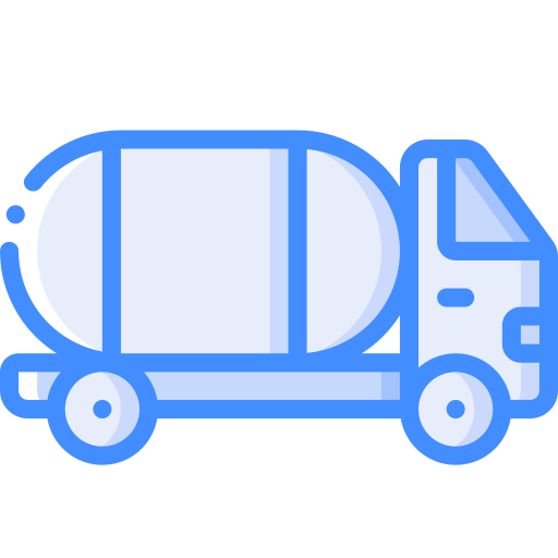 시멘트 트럭 Basic Miscellany Blue icon