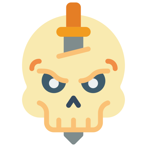 Skull Basic Miscellany Flat icon