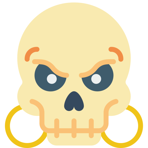 Skull Basic Miscellany Flat icon