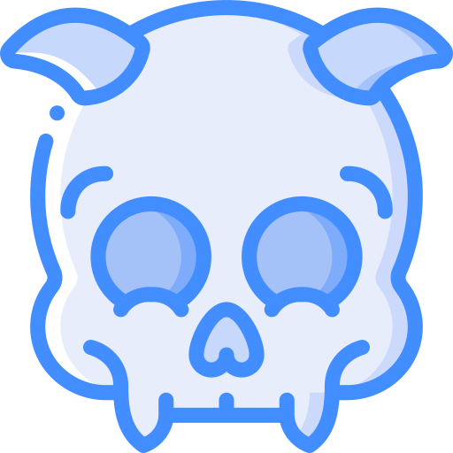 le crâne Basic Miscellany Blue Icône