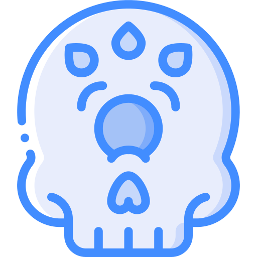 schädel Basic Miscellany Blue icon