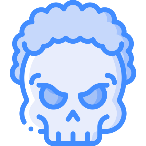 schädel Basic Miscellany Blue icon