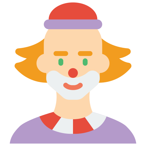 Clown Basic Miscellany Flat icon