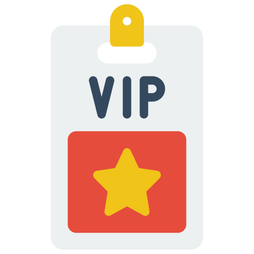 vip pass Basic Miscellany Flat icon