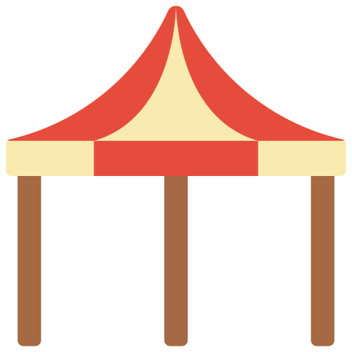 Event tent Basic Miscellany Flat icon
