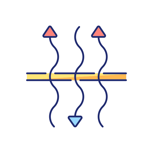 통기성 Generic Thin Outline Color icon