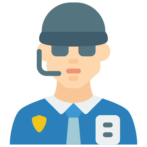 Security guard Basic Miscellany Flat icon