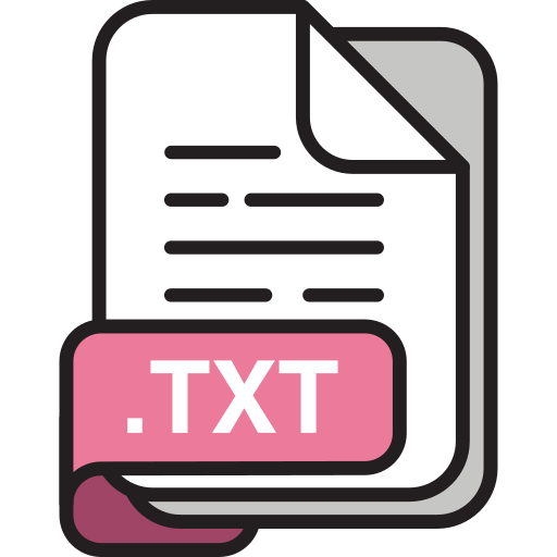 Txt file Generic Outline Color icon