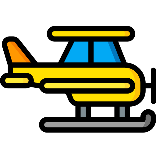 Plane Basic Miscellany Lineal Color icon