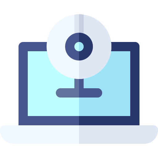 webcam Basic Rounded Flat icoon