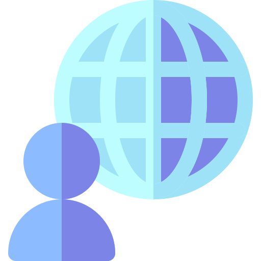 global Basic Rounded Flat Icône