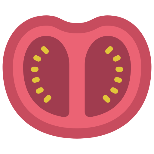 tomate Juicy Fish Flat icono