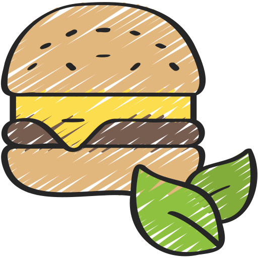 Vegan burger Juicy Fish Sketchy icon