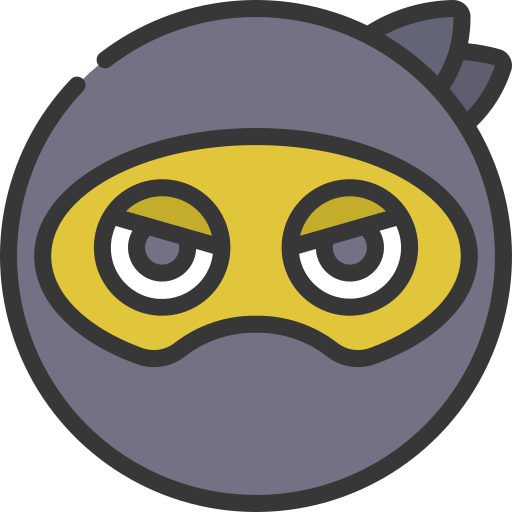 ninja Juicy Fish Outline ikona