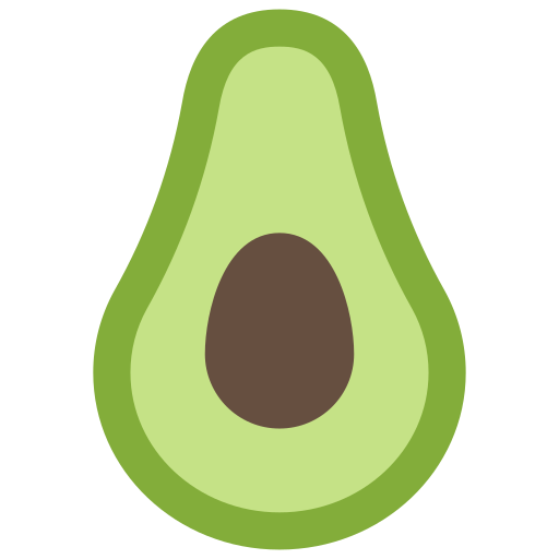 avocado Juicy Fish Flat icoon