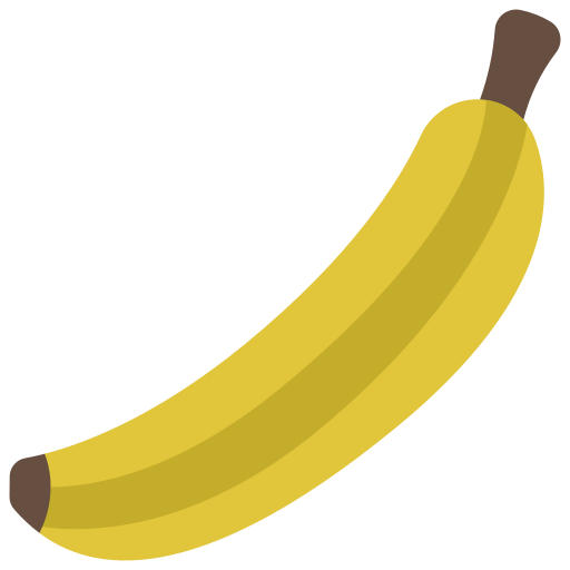 Banana Juicy Fish Flat icon