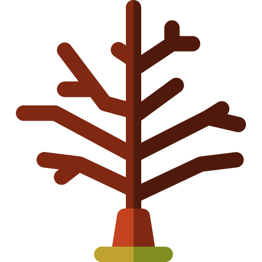 Árbol seco Basic Rounded Flat icono