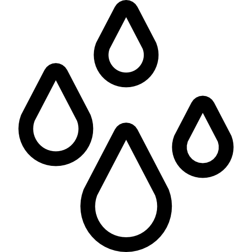 piovere Basic Rounded Lineal icona