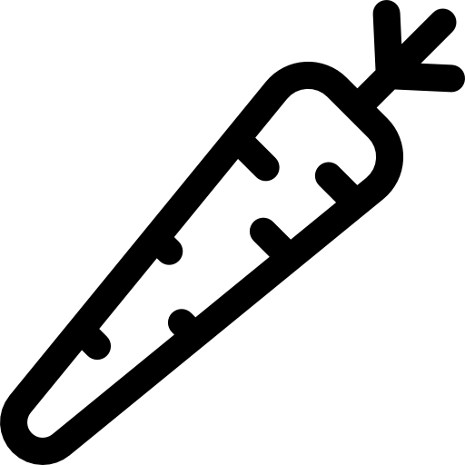 carota Basic Rounded Lineal icona