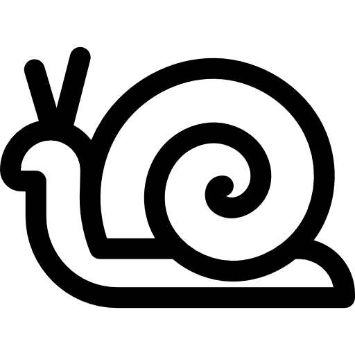 Ślimak Basic Rounded Lineal ikona