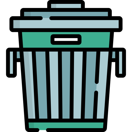Trash can Special Lineal color icon