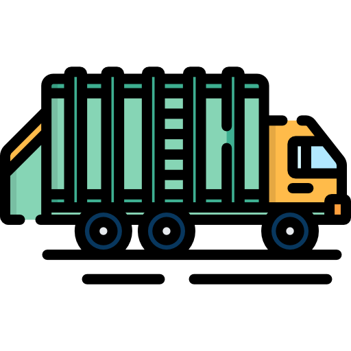 Garbage truck Special Lineal color icon