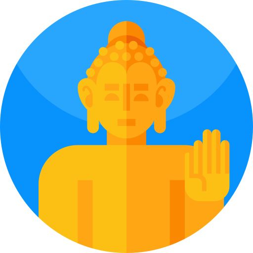 仏教徒 Geometric Flat Circular Flat icon
