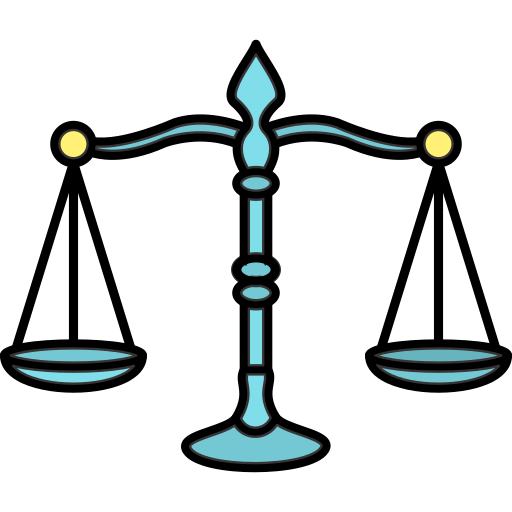 正義 Generic Thin Outline Color icon