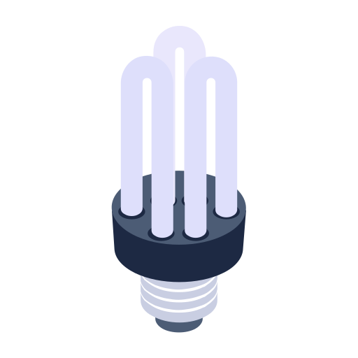 Energy saving light Generic Isometric icon