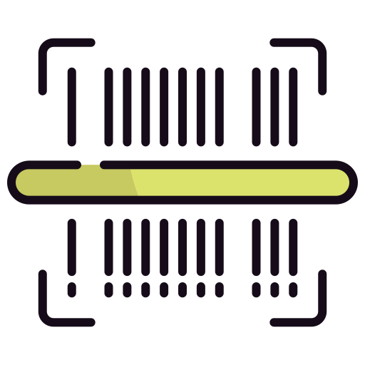바코드 Generic Outline Color icon