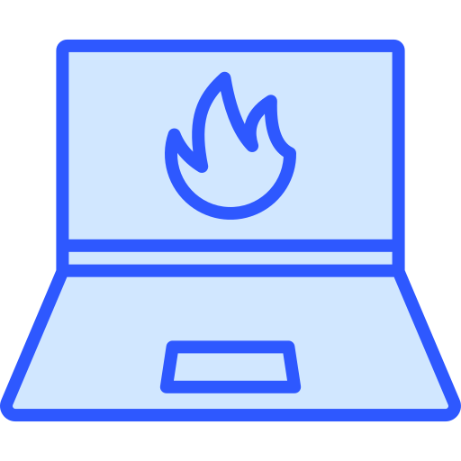 fuego Generic Blue icono