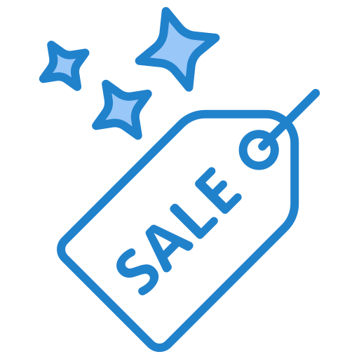 Sale tag Generic Blue icon