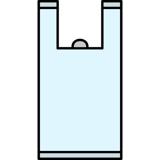 bolsa de plastico Generic Thin Outline Color icono