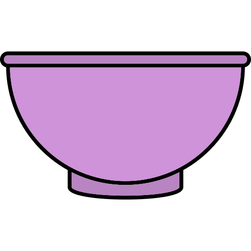 Bowl Generic Thin Outline Color icon