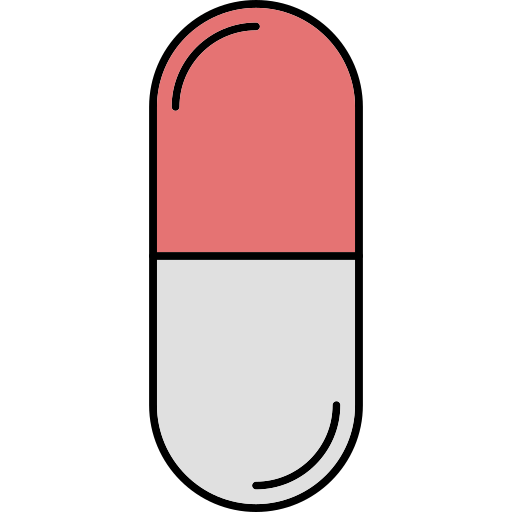 capsule Generic Thin Outline Color icoon