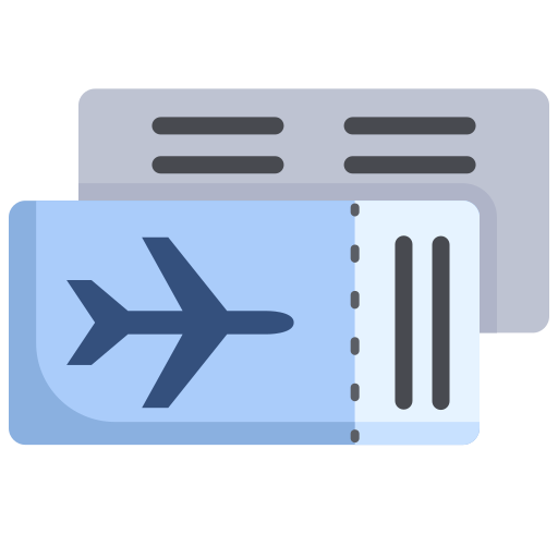 Ticket flight Kosonicon Flat icon