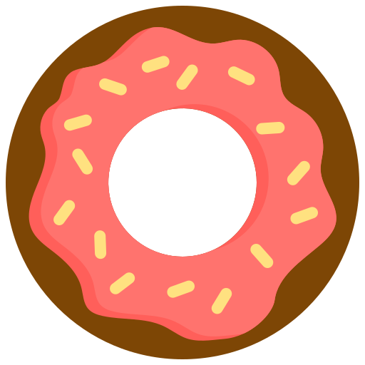 donut Kosonicon Flat icoon