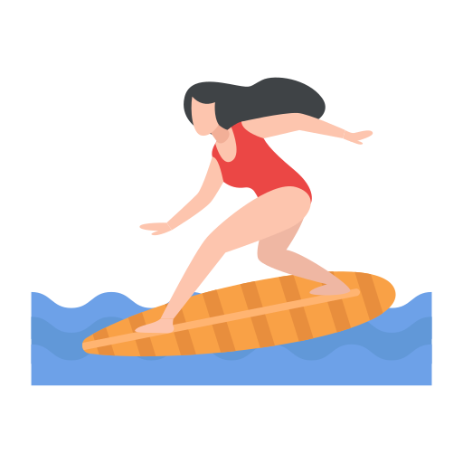 surfing Generic Flat ikona