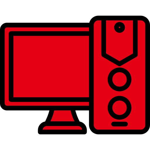 computadora personal Generic Outline Color icono