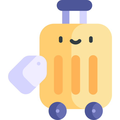 Suitcase Kawaii Flat icon