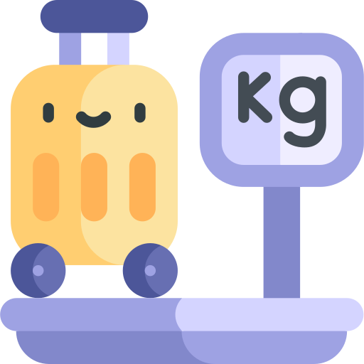bagage Kawaii Flat icoon