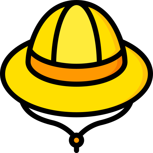 sombrero de explorador Basic Miscellany Lineal Color icono