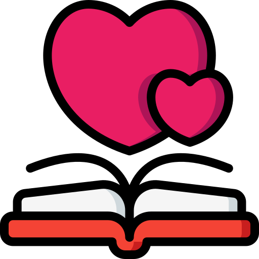 libros de amor Basic Miscellany Lineal Color icono