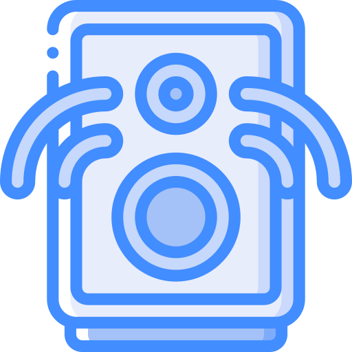 Speaker Basic Miscellany Blue icon