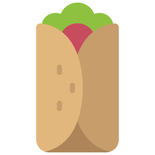 burrito Juicy Fish Flat icon