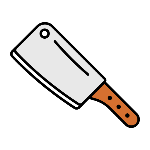 cuchillo de cuchilla Generic Outline Color icono
