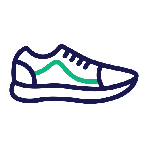 zapato deportivo Generic Outline Color icono