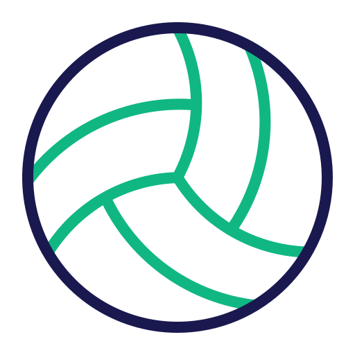 volleyball Generic Outline Color icon