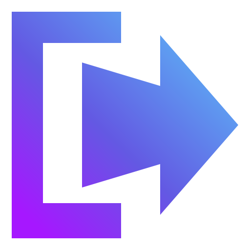 Log out Generic Flat Gradient icon