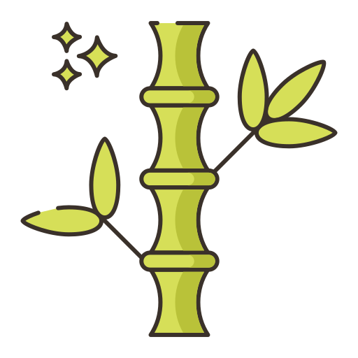 대나무 Flaticons Lineal Color icon